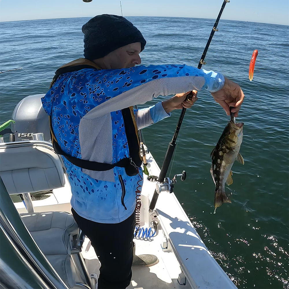 Jim Shaffer - Calico Bass with Hookup Baits Double 1.5 oz