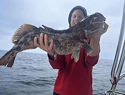 Jim with a 15.5 lb Ling Cod